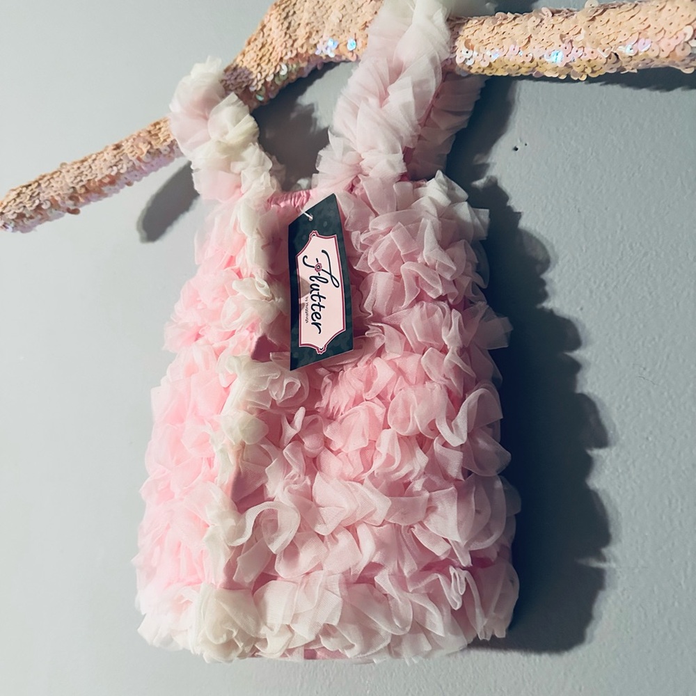 Pink Ruffled Fluffy Top - Picture 2 of 5